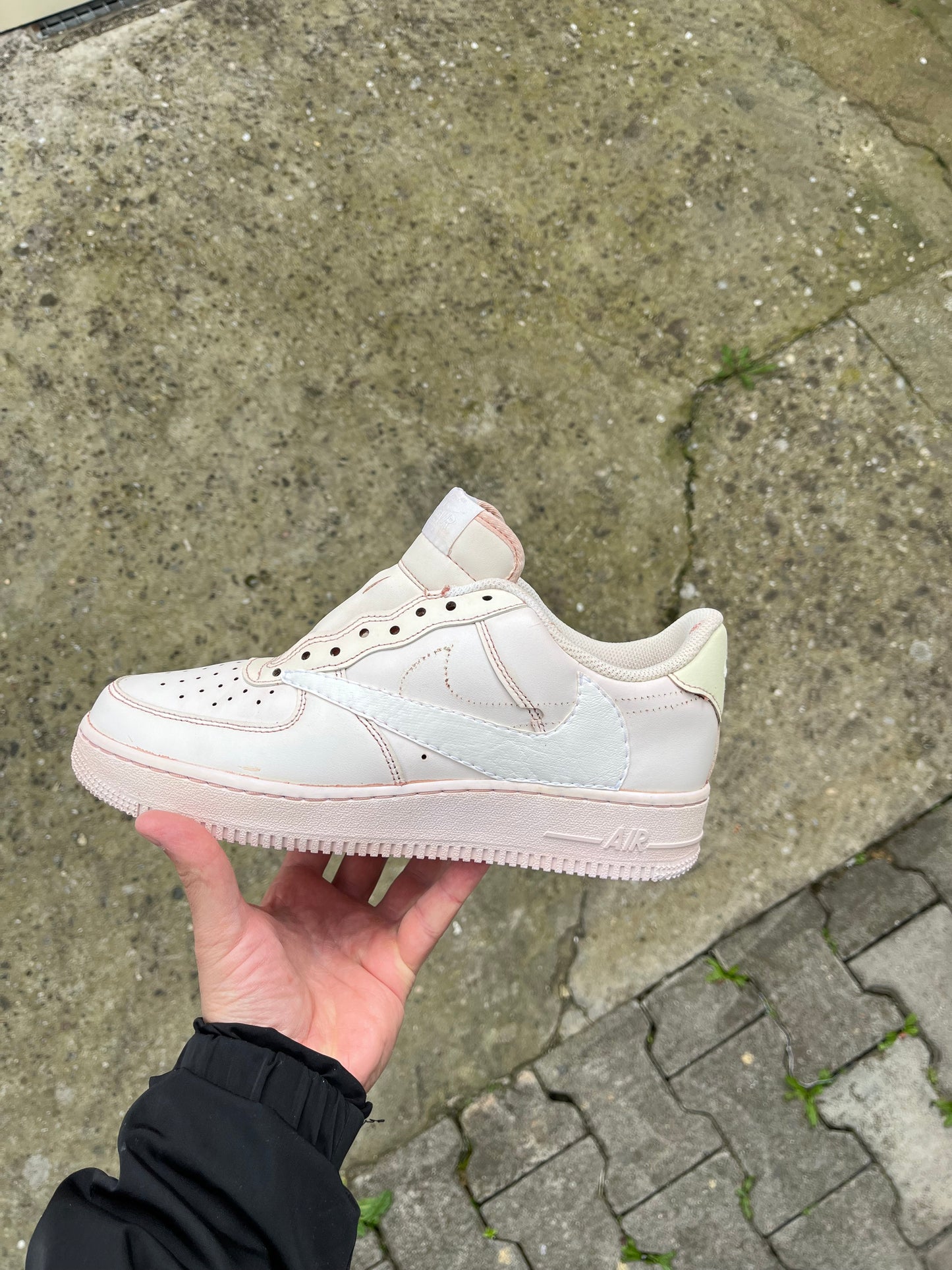 Air Force 1 "Coffee Dye x Travis Swoosh "