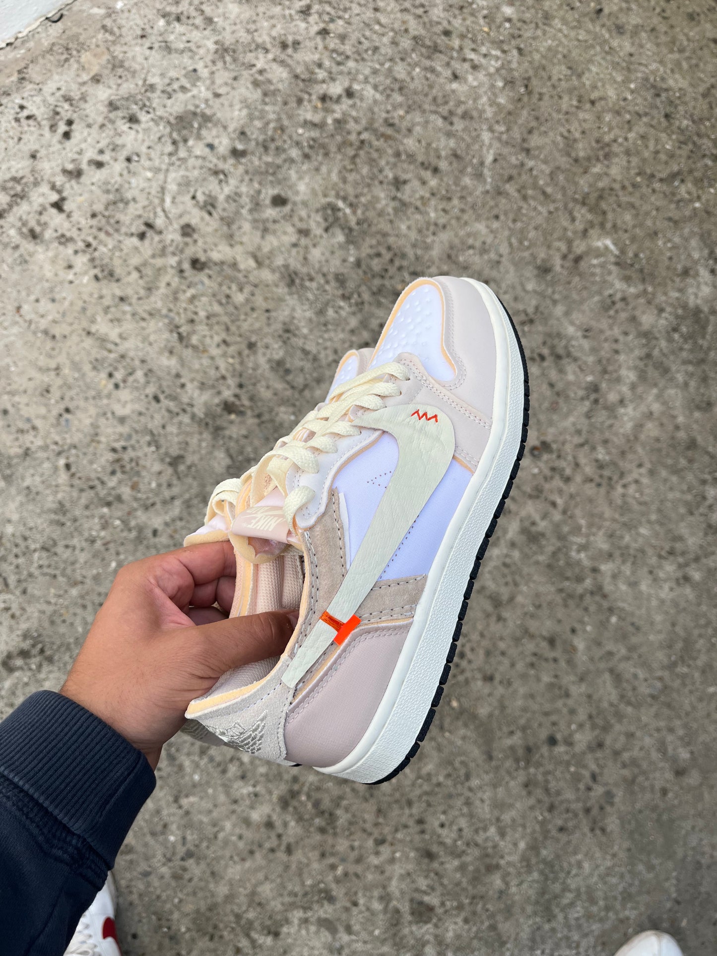 Nike Jordan 1 low 'coconut milk' custom
