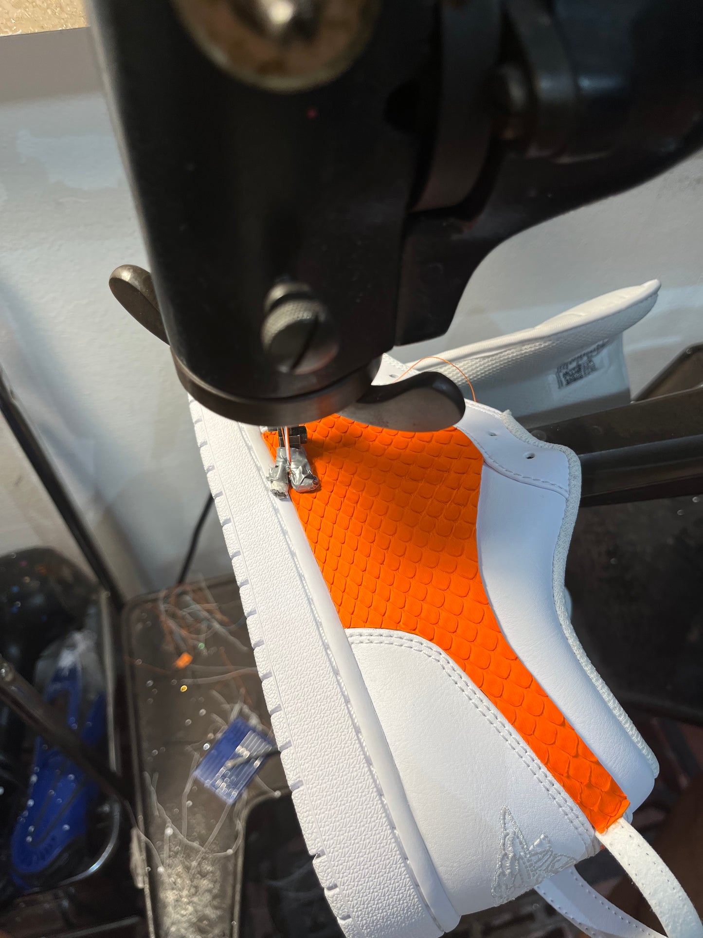 Nike Jordan 1 Orange python