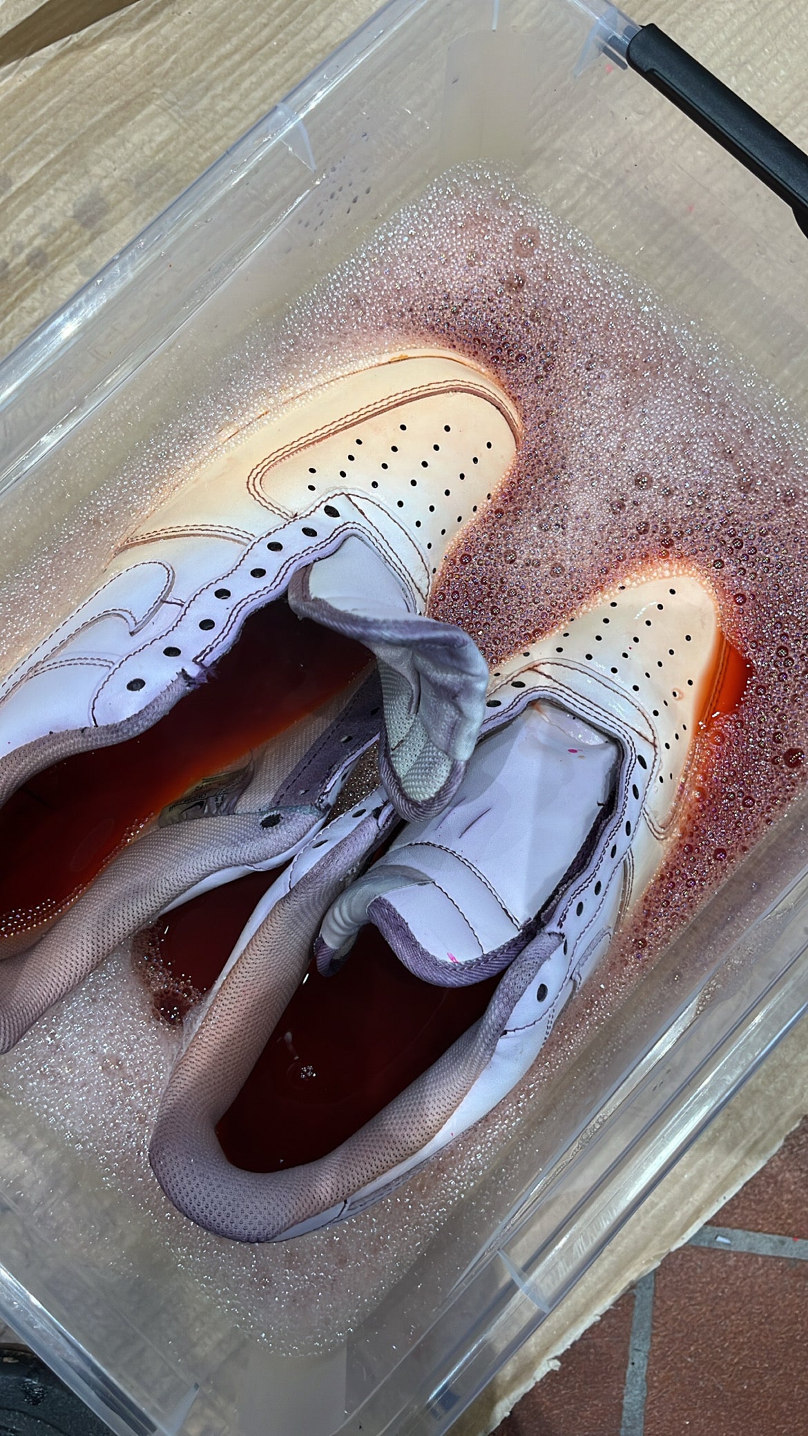 Nike Air Force custom dip dye + desired letters