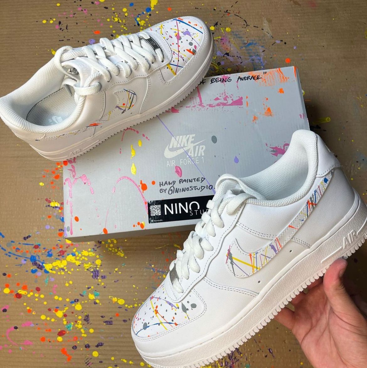 Nike Air Force 1 "splatter" - Ninostudio