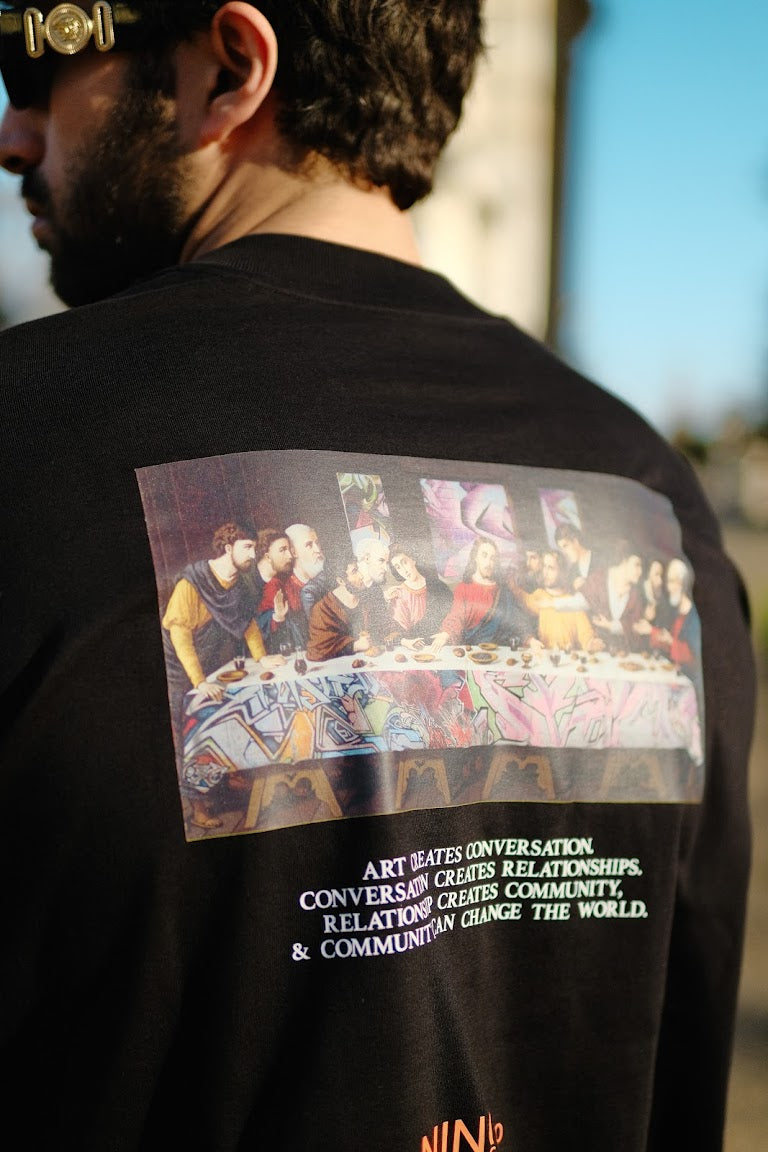 "Art creates conversation" Black